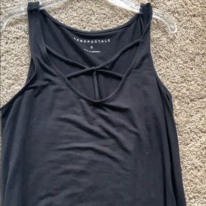 black tank top
